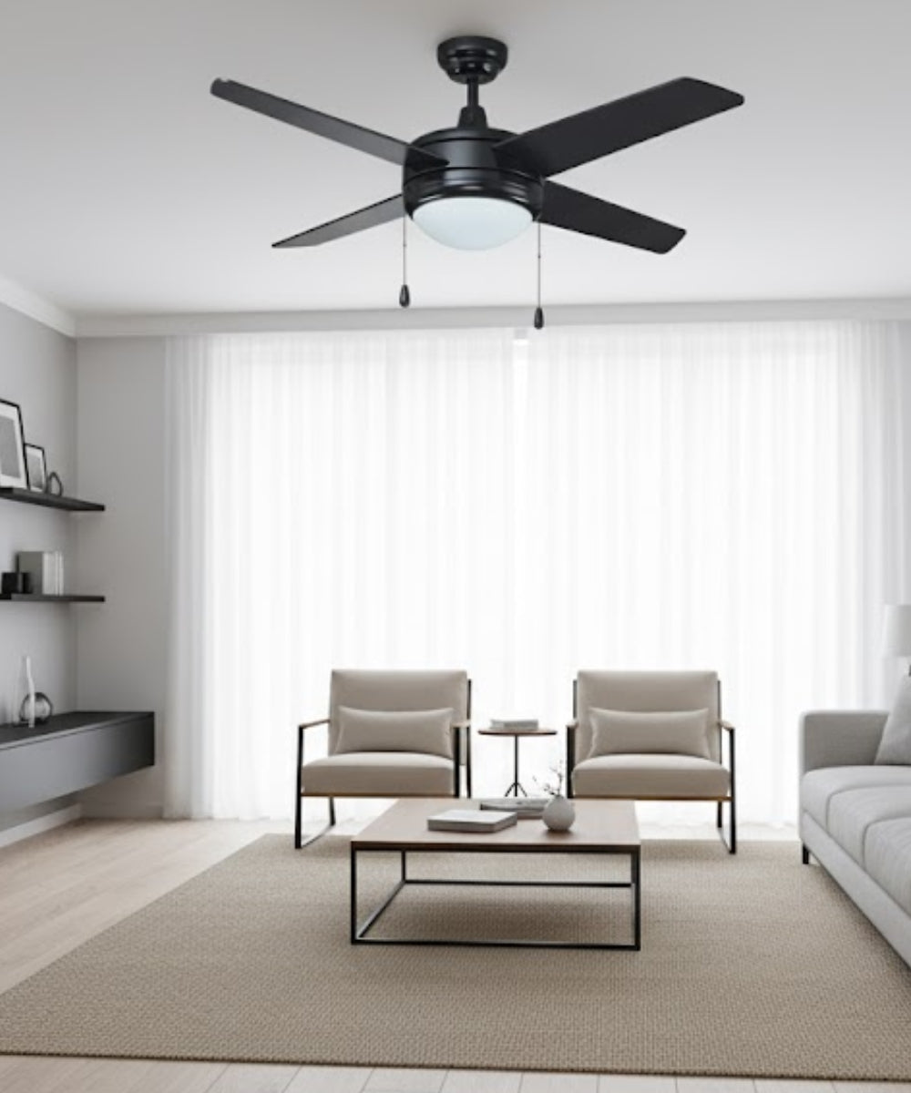 52" Europa IV 4-Blade Ceiling Fan Light