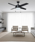 52" Europa IV 4-Blade Ceiling Fan Light