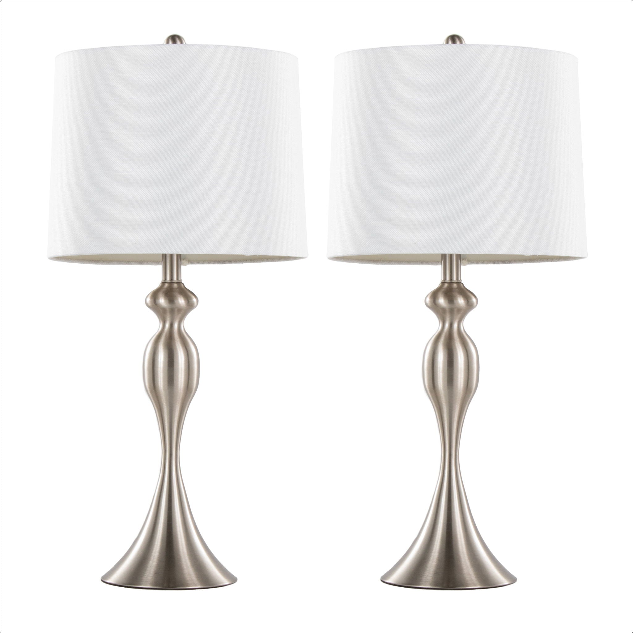 Ashland Hourglass Table Lamp Set | Large Contemporary Table Lamp Set of 2