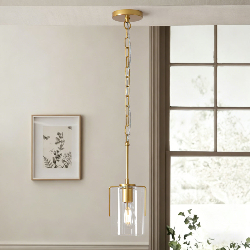 Farmhouse Gold Pendant Light