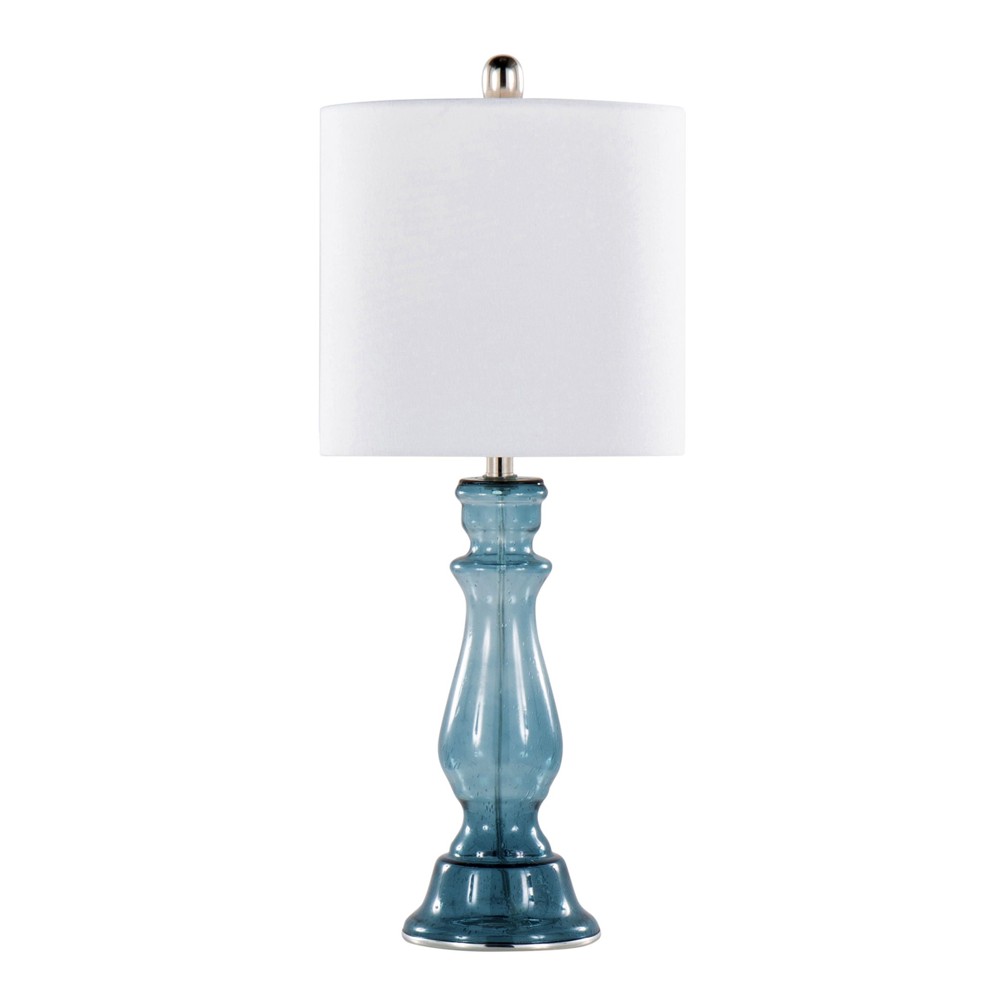 Bishop Balustrade Glass Table Lamp Set | Classic Contemporary Table Lamp Set of 2