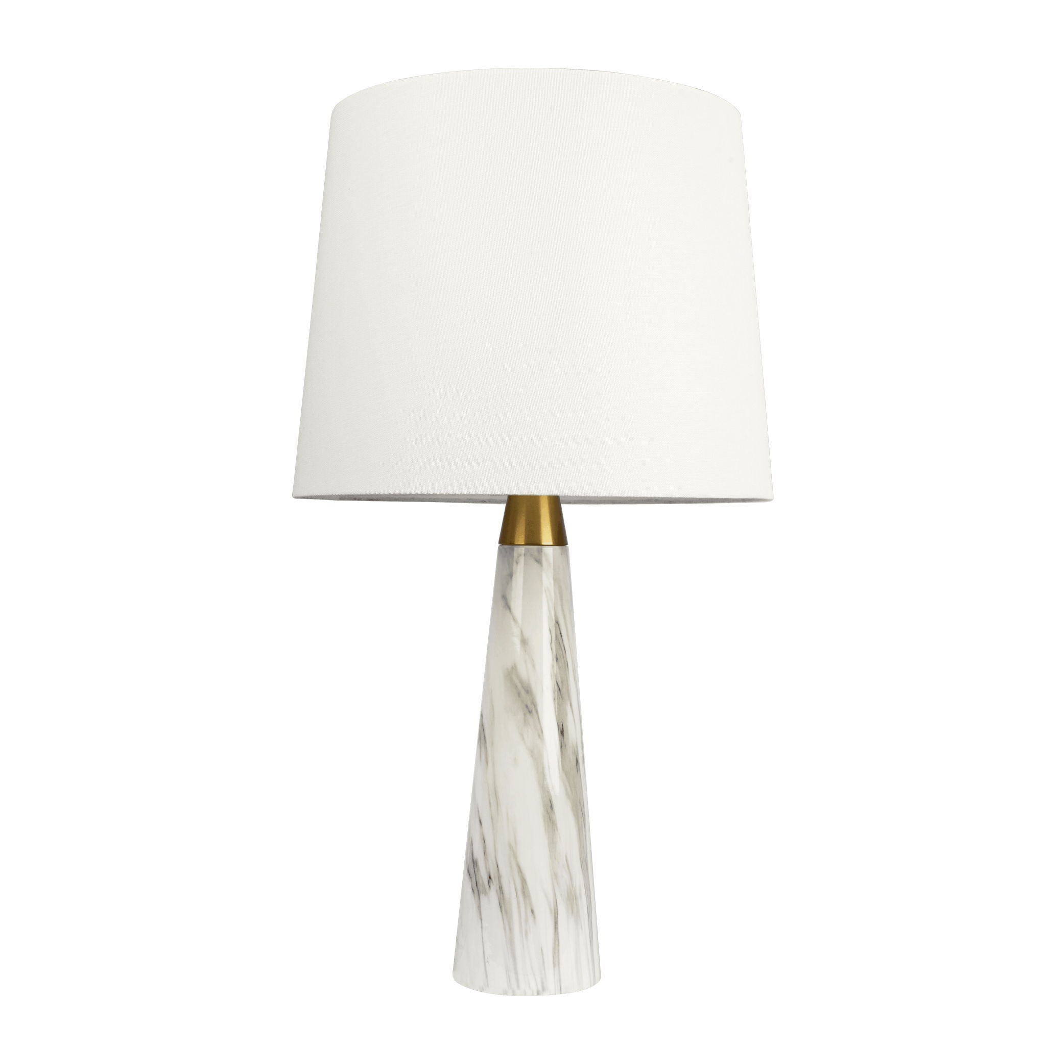 Enclave Hydro Table Lamp | Faux Marble Base Contemporary Table Lamp