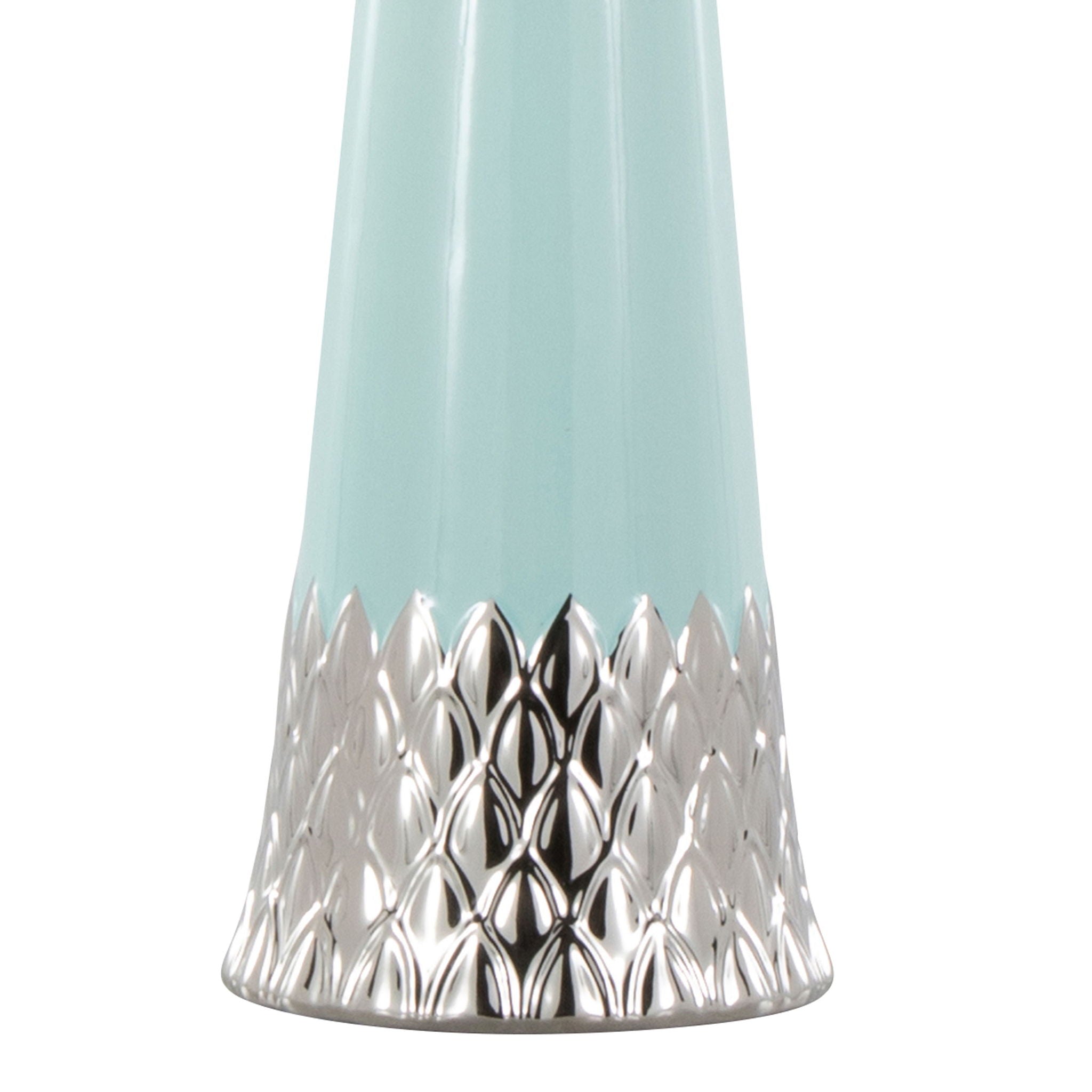 Penelope Ceramic Table Lamp | Sleek Ceramic & Metal Accent Table Lamp