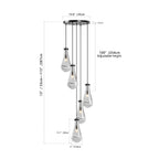 Raindrop Cluster Pendant Chandelier