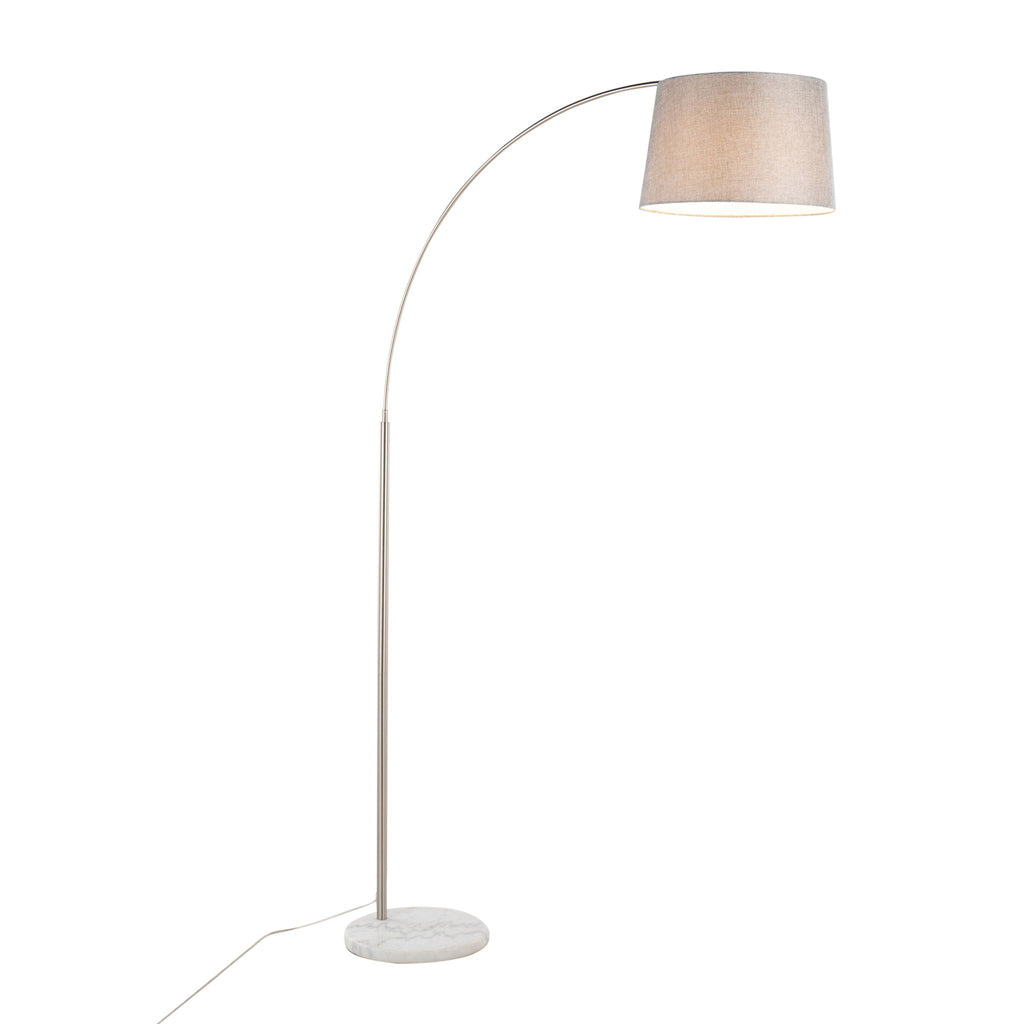March Arc Floor Lamp | Dramatic Metal Arc Contemporary Floor Lamp