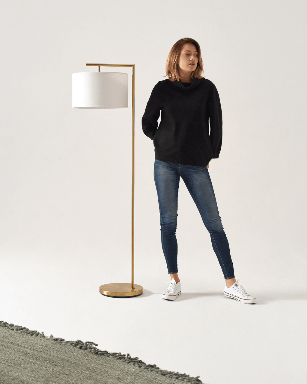 Montage Modern Floor Lamp | Slim LED Torchiere Floor Lamp