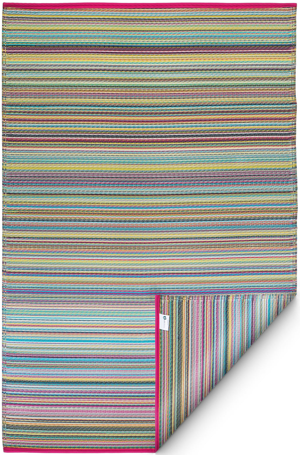 Cancun Outdoor Rug | Modern Striped Multicolor Design