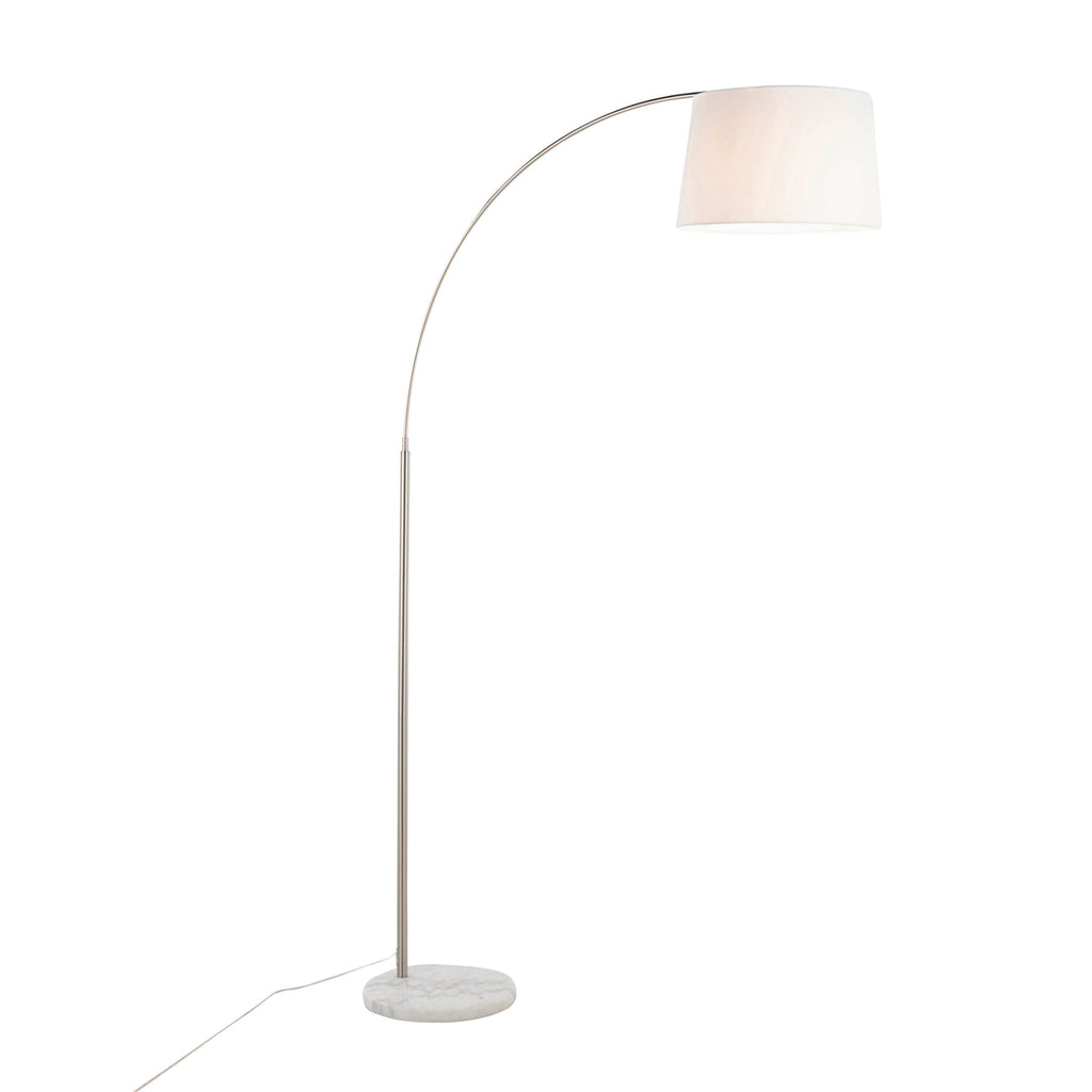 March Arc Floor Lamp | Dramatic Metal Arc Contemporary Floor Lamp