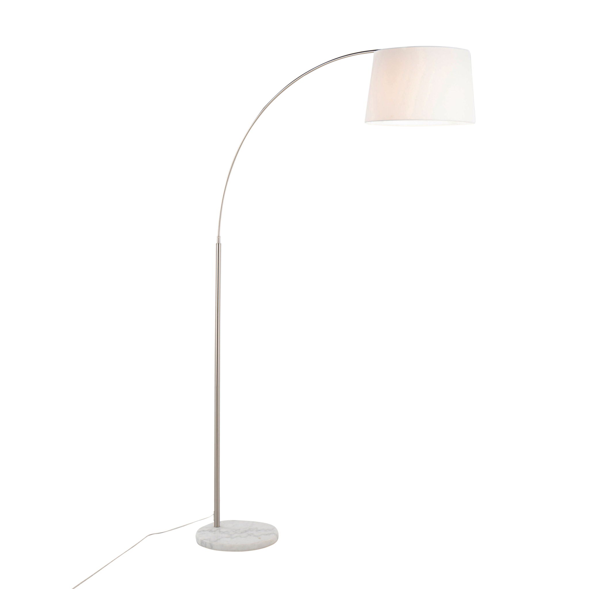 March Arc Floor Lamp | Dramatic Metal Arc Contemporary Floor Lamp