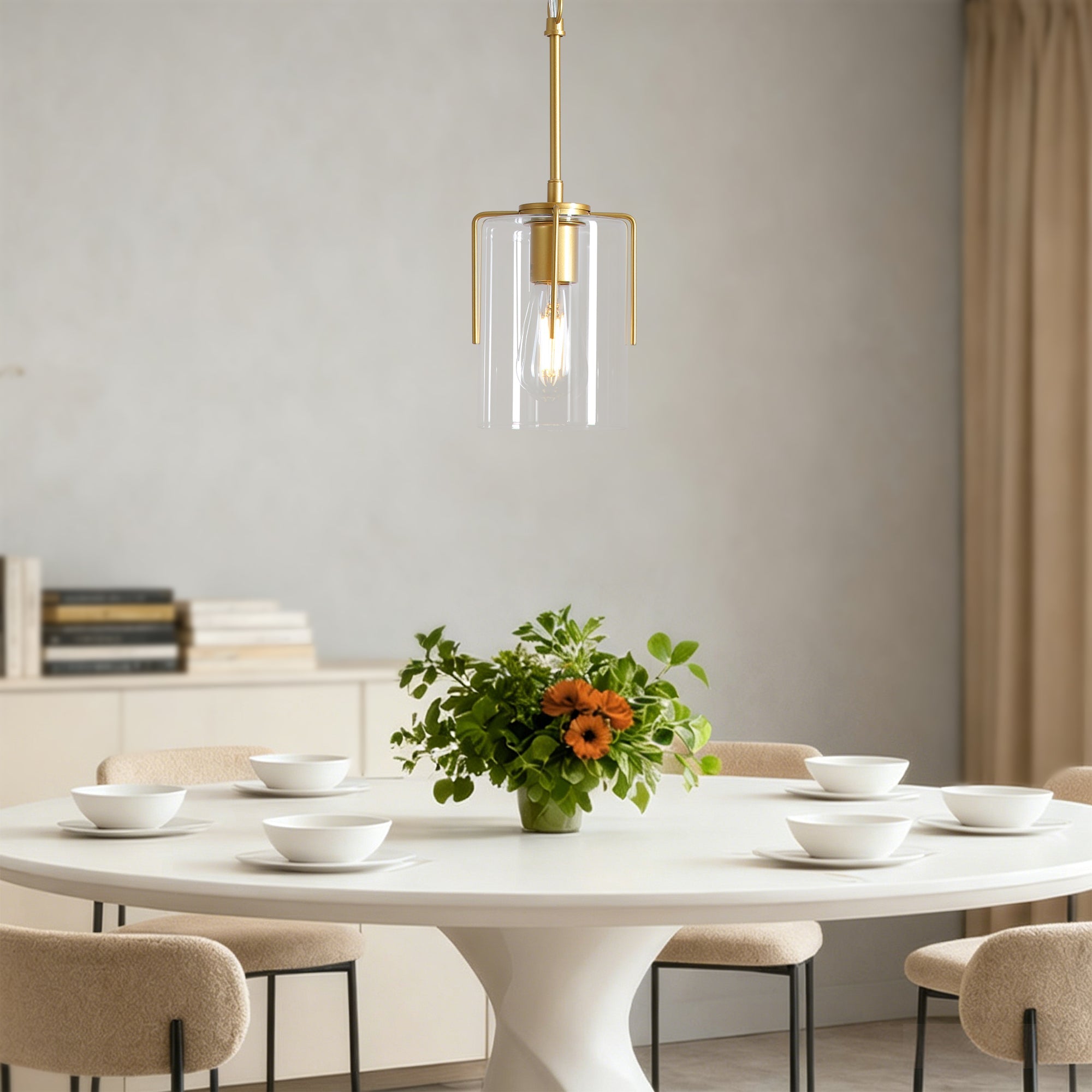 Farmhouse Gold Pendant Light