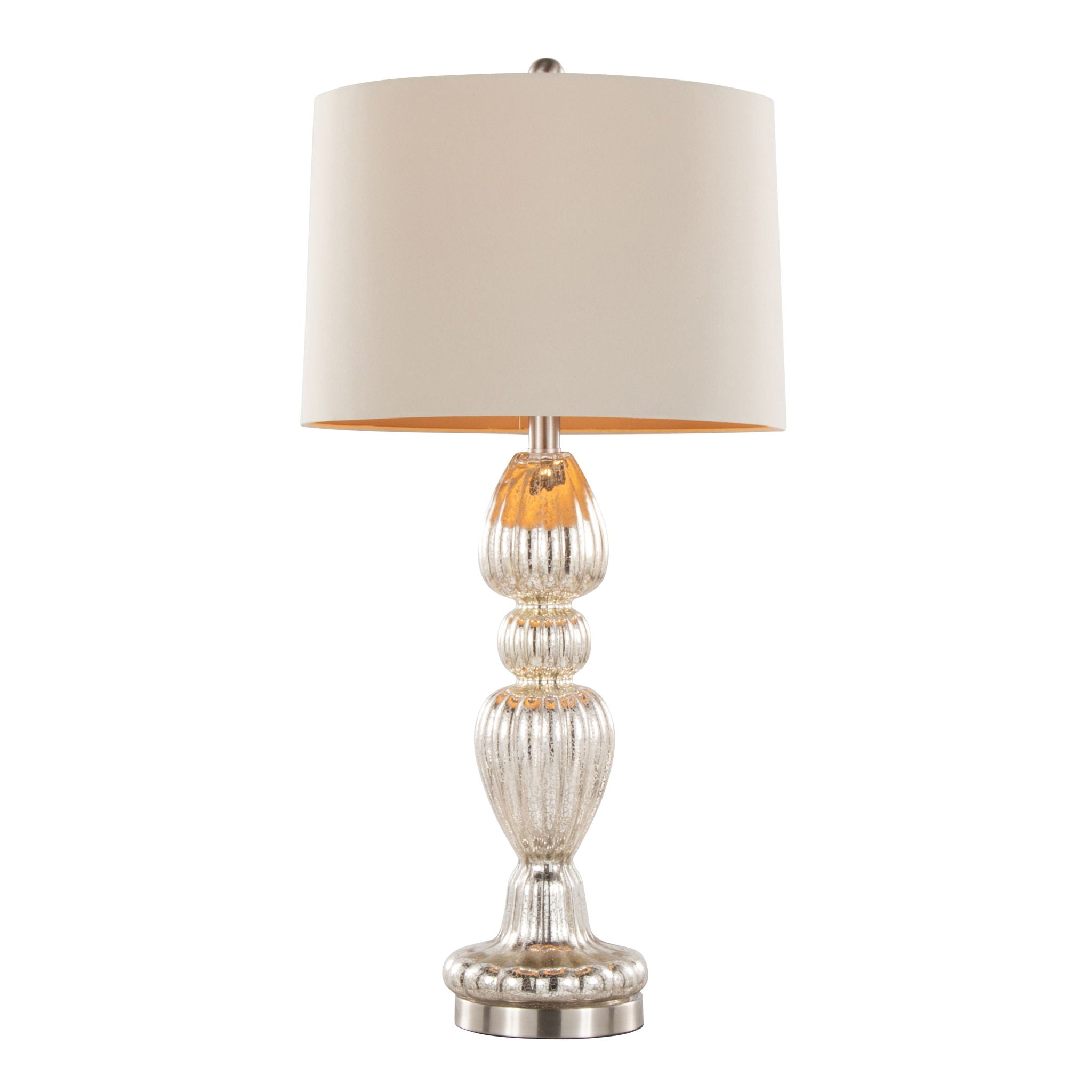Spade Mercury Glass Table Lamp Set | Glam Mercury Glass Table Lamp Set of 2
