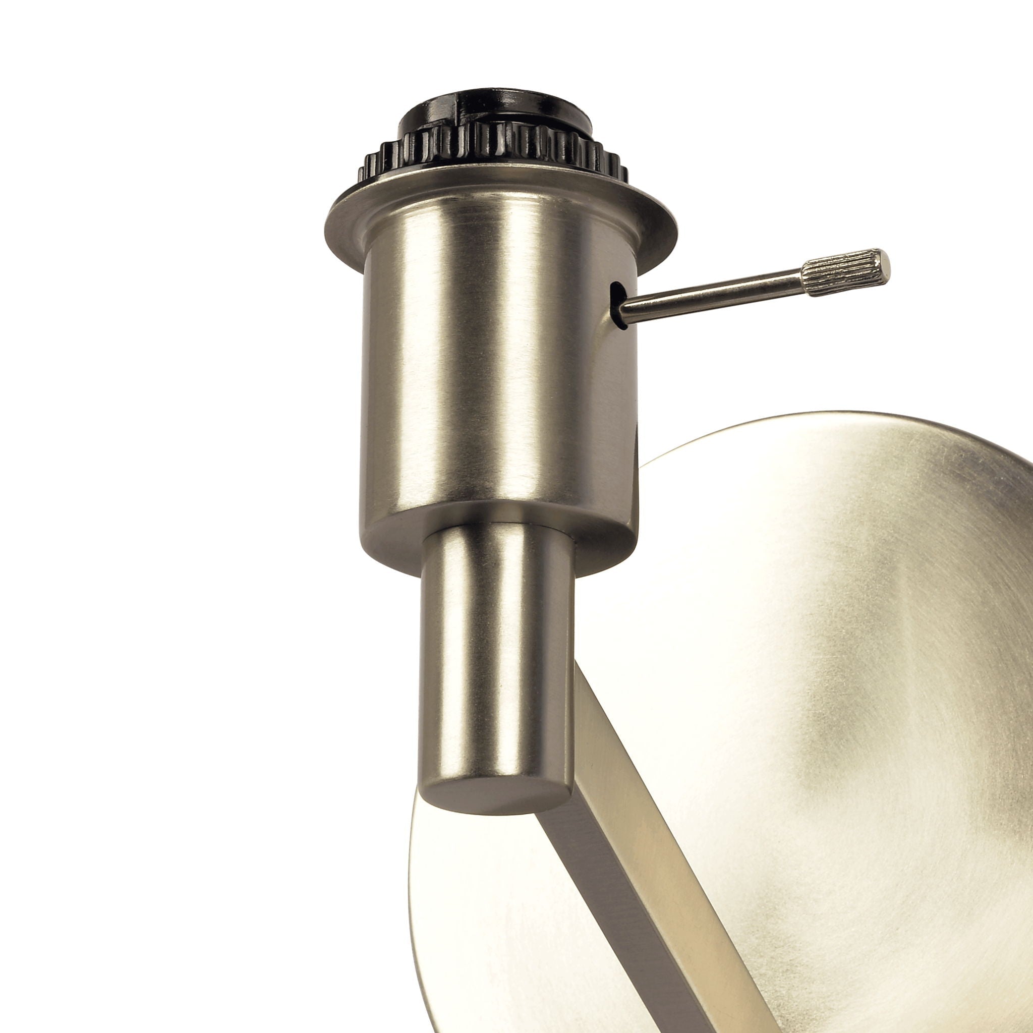 Nebula Wall Lamp | Brushed Nickel Contemporary Wall Lamp with Rotary Switch