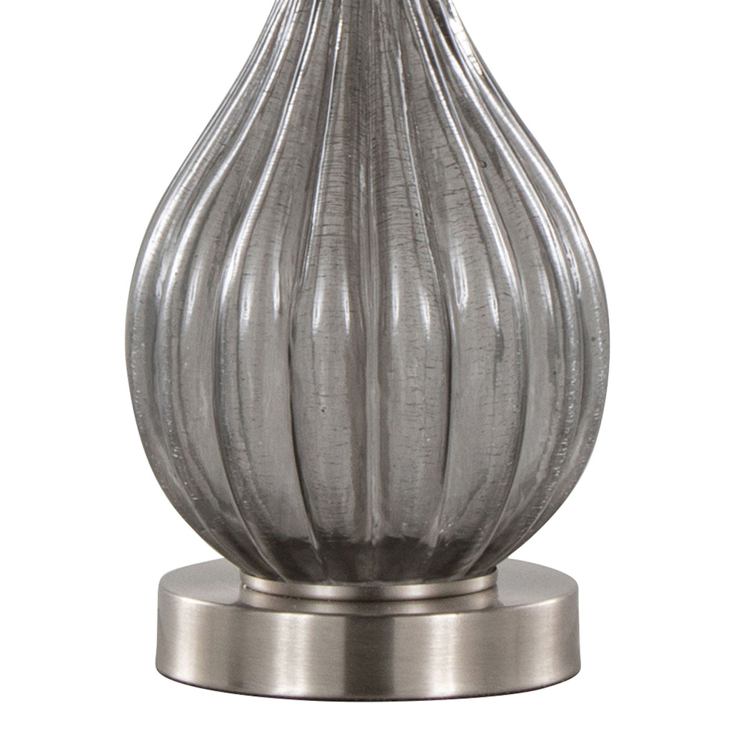 Jenny Crackle Glass Table Lamp Set | Contemporary Glass Table Lamp Set of 2