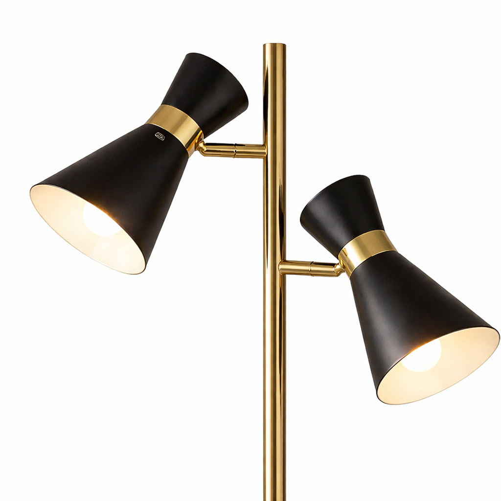 Axis Double Spotlight Floor Lamp | 4-Way Switch Dual Spotlight Floor Lamp