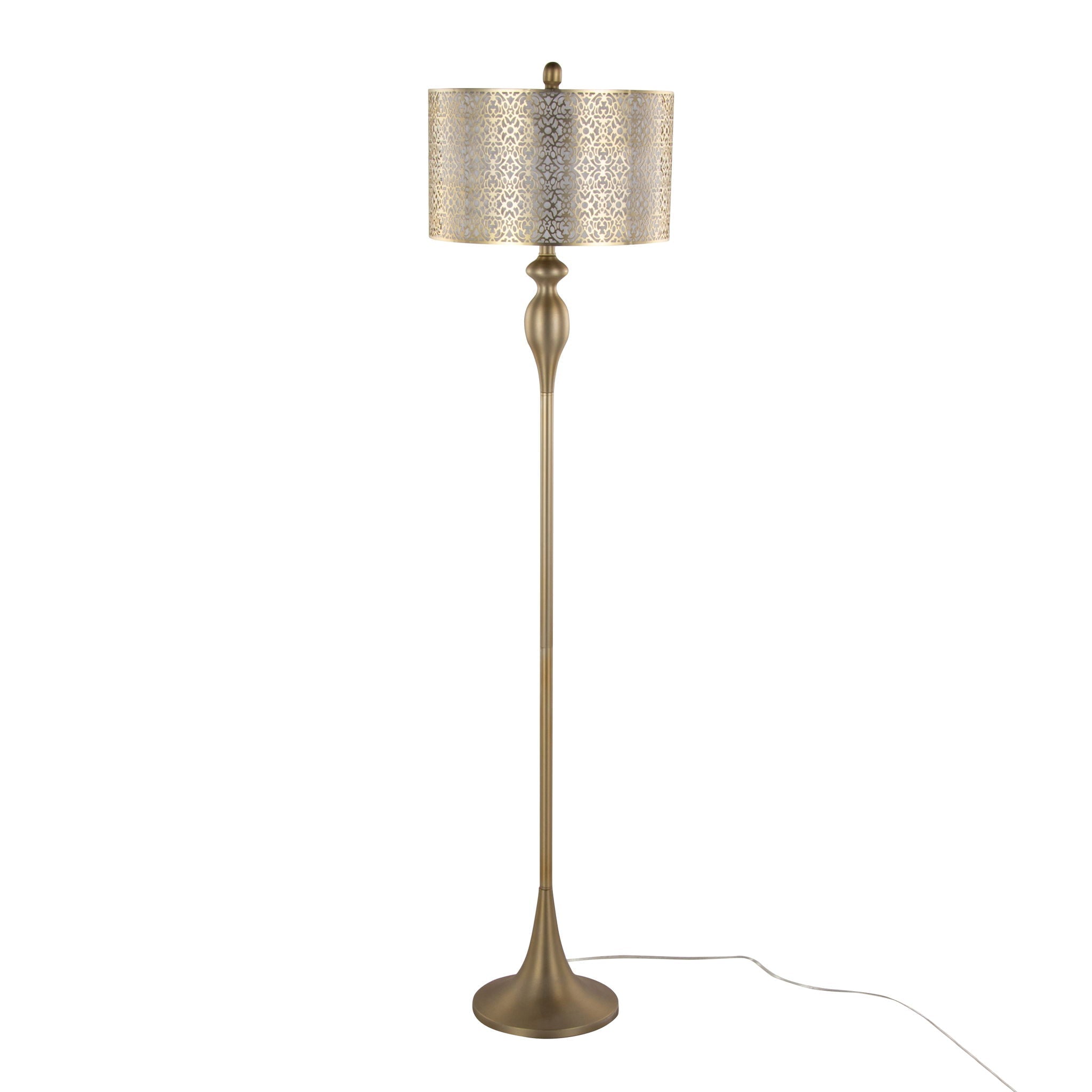 Ashland Laser Cut Floor Lamp | Contemporary Glam Decorative Floor Lamp