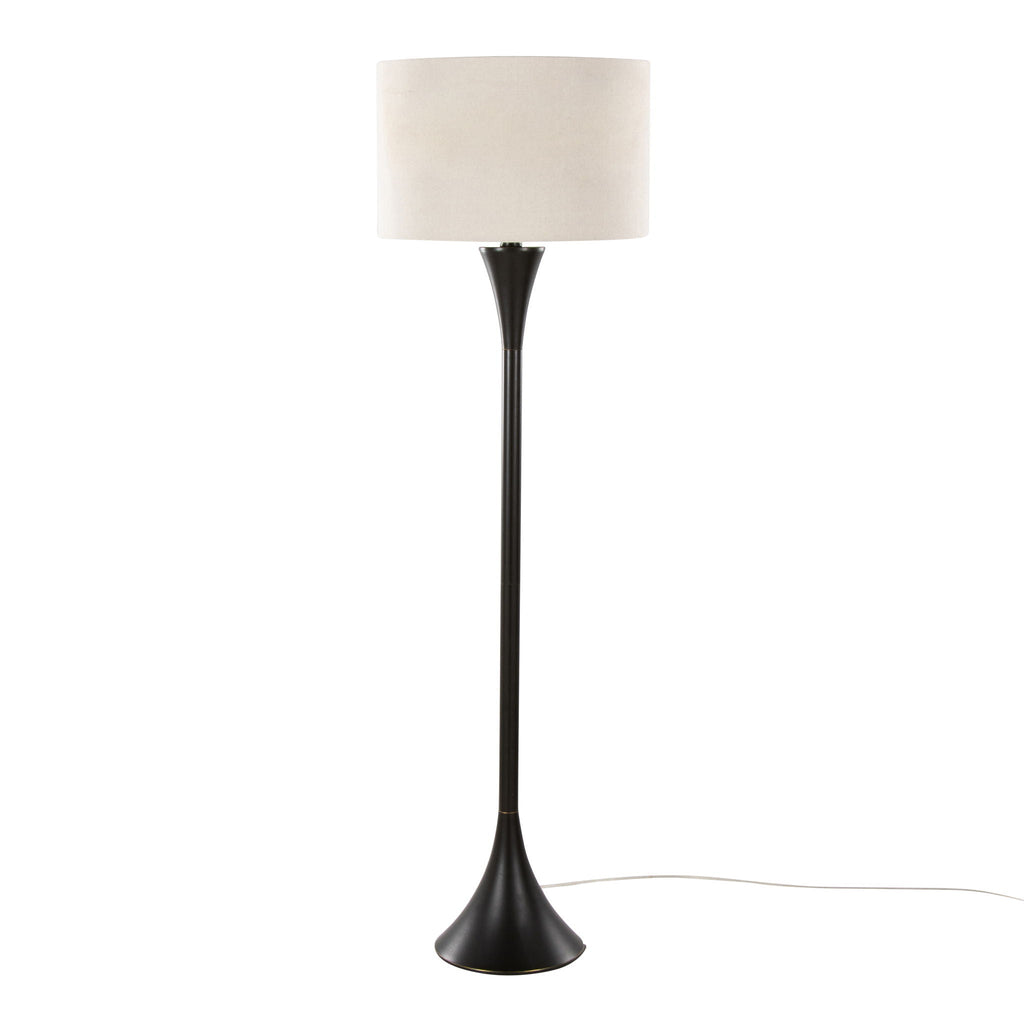 Lenuxe Hourglass Floor Lamp | Contemporary Curved Floor Lamp