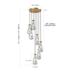 Raindrop Cluster Pendant Chandelier