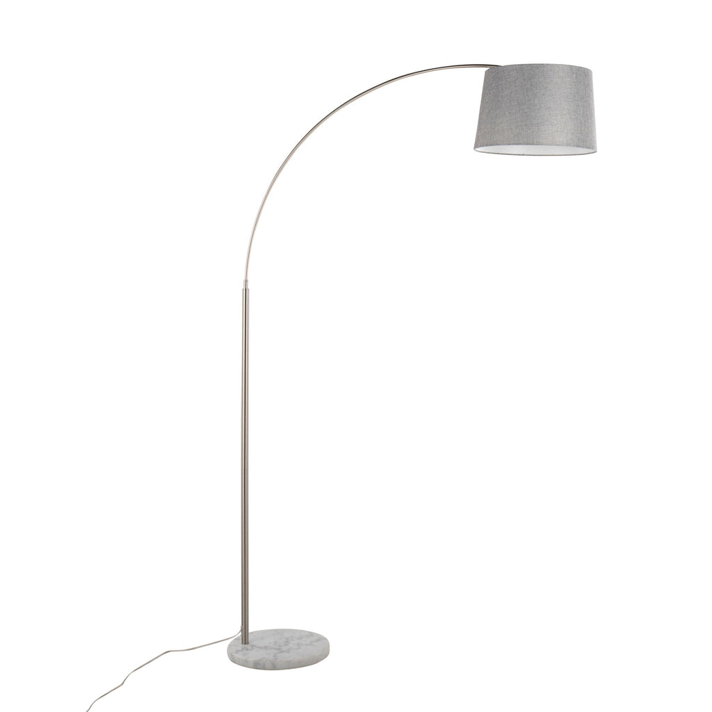 March Arc Floor Lamp | Dramatic Metal Arc Contemporary Floor Lamp