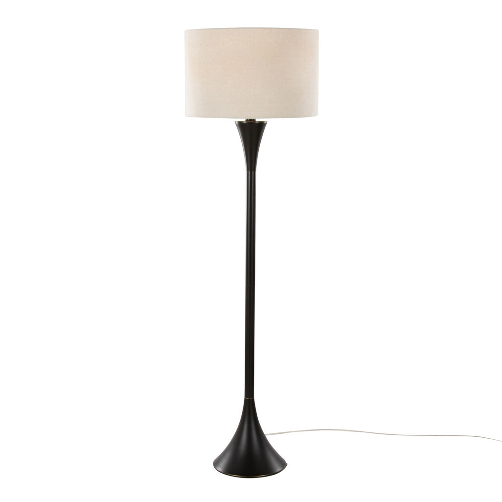 Lenuxe Hourglass Floor Lamp | Contemporary Curved Floor Lamp