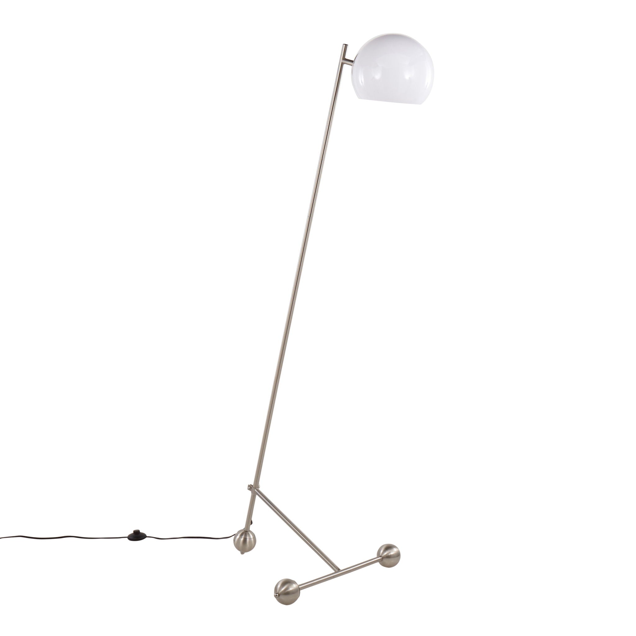 Eileen Contemporary Floor Lamp | Open Frame Angled Contemporary Floor Lamp