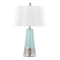 Penelope Ceramic Table Lamp | Sleek Ceramic & Metal Accent Table Lamp