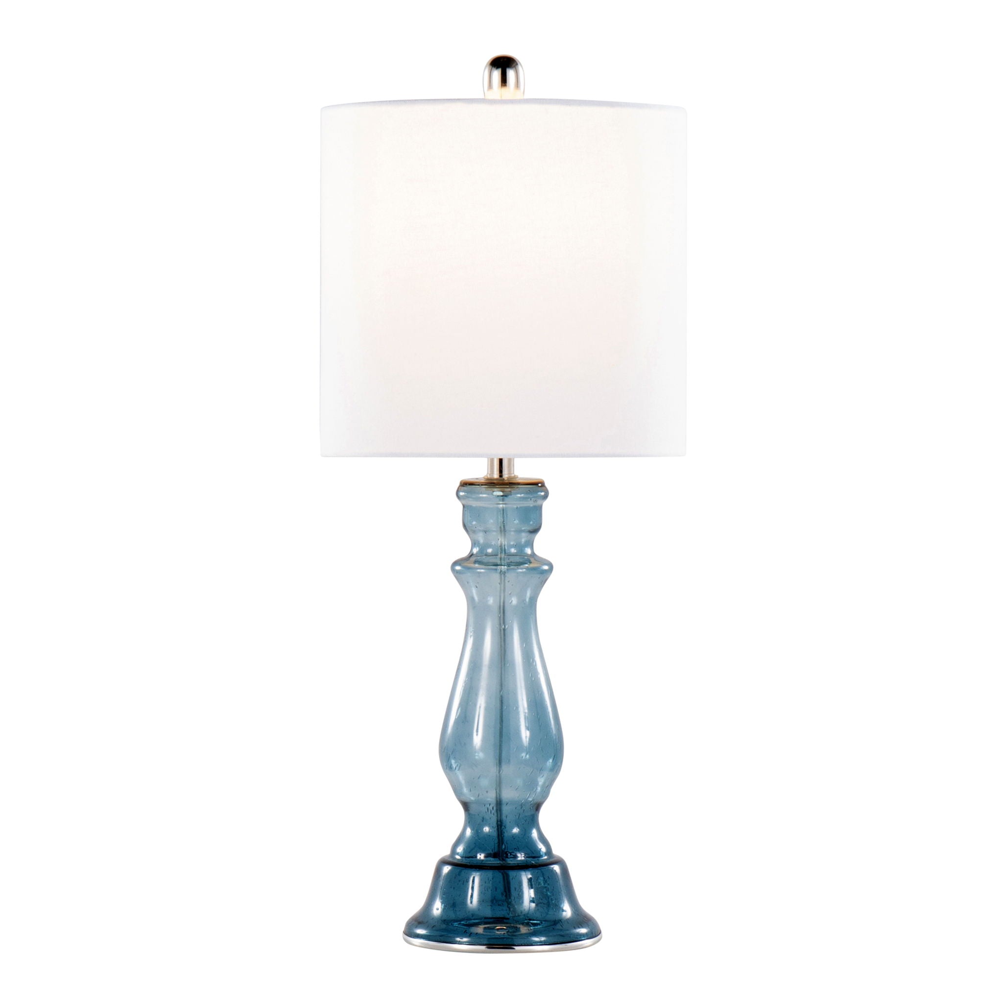 Bishop Balustrade Glass Table Lamp Set | Classic Contemporary Table Lamp Set of 2