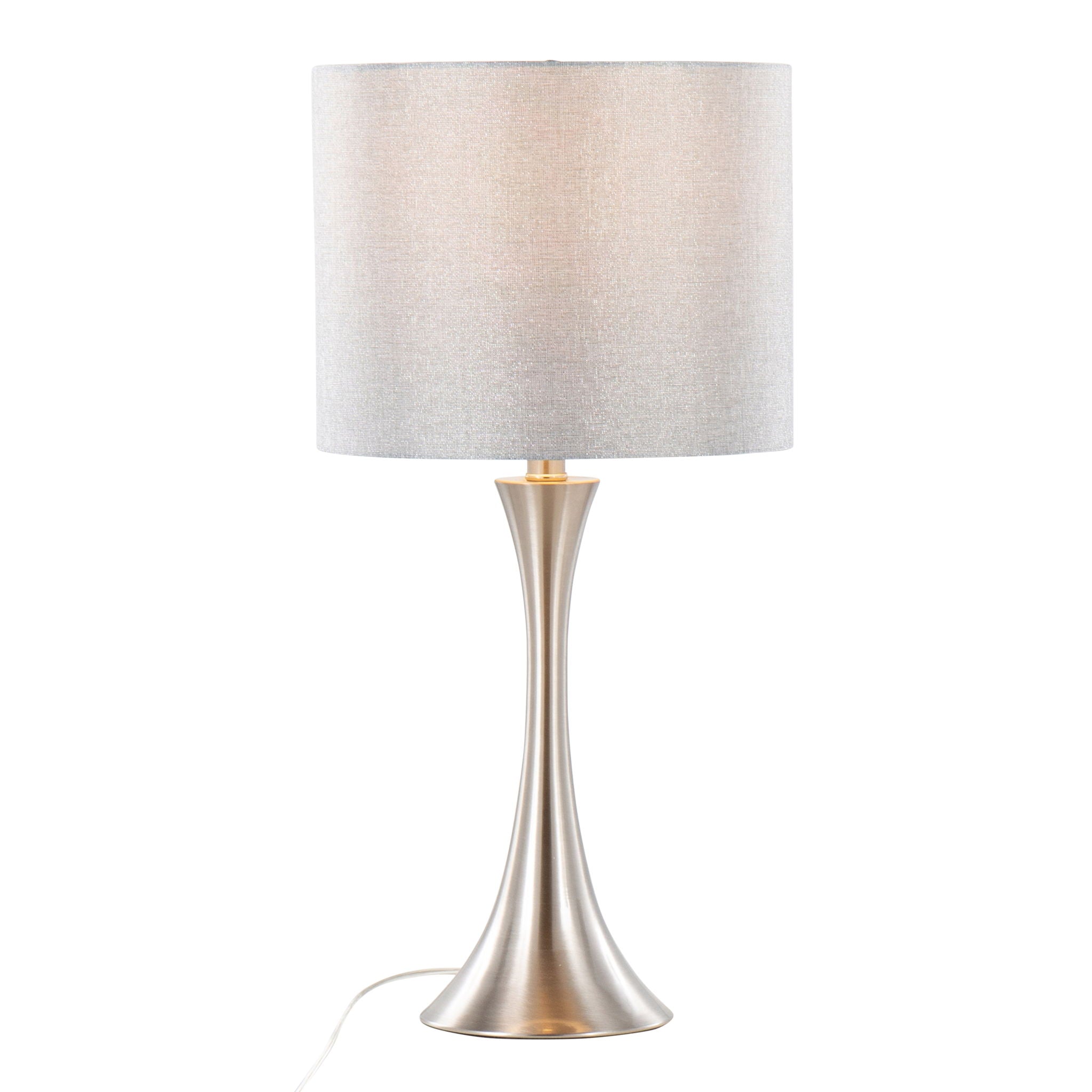 Lenuxe Semi Gloss Table Lamp Set | Hourglass Table Lamp Set of 2