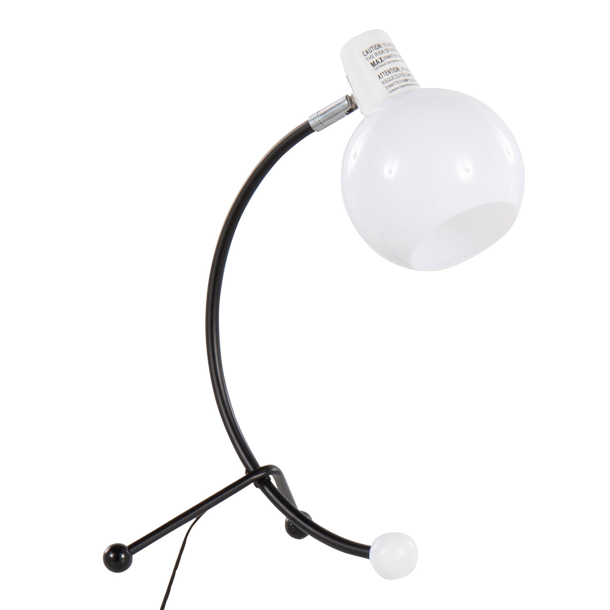 Eileen Task Lamp | Black Angled Frame Contemporary Task Lamp
