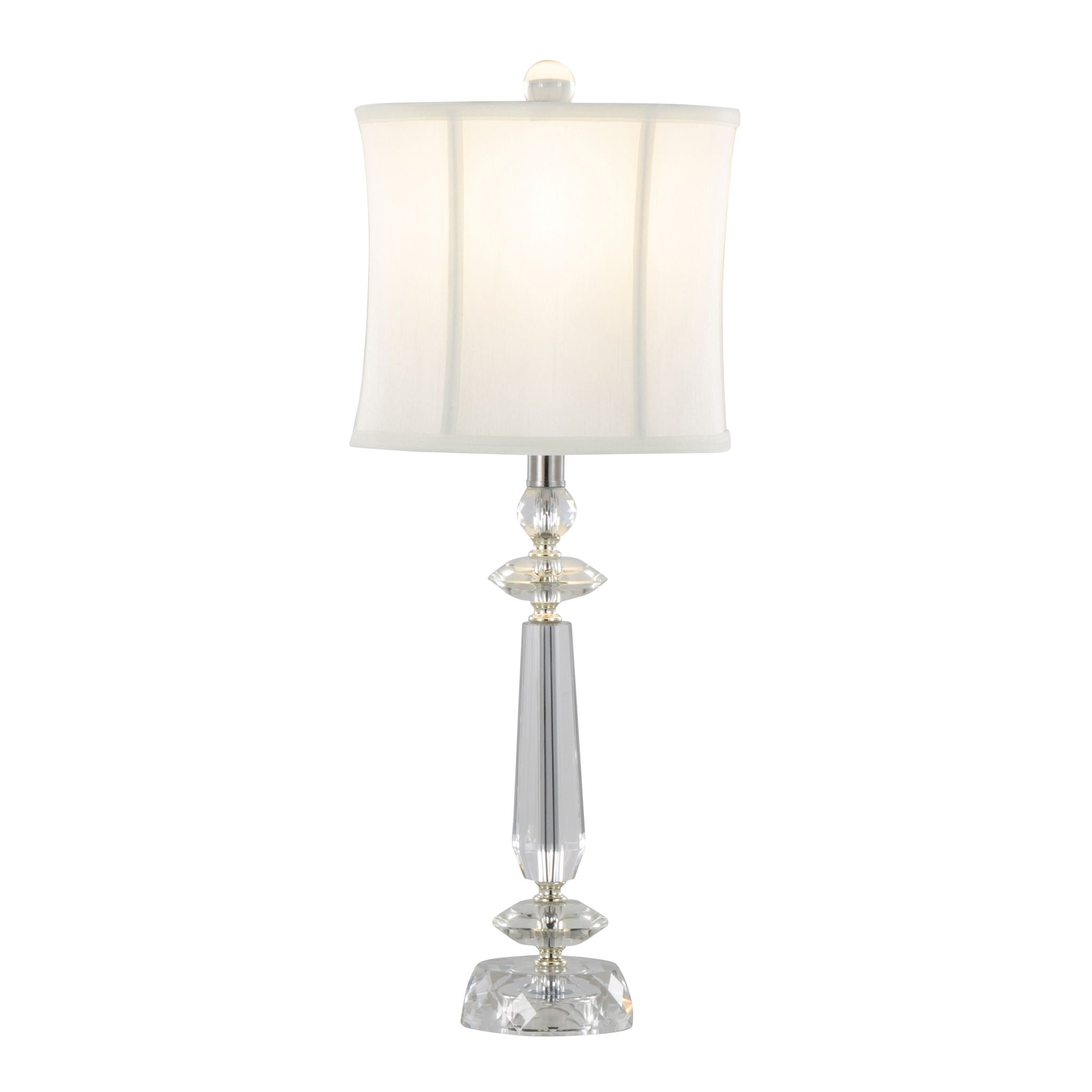 Karat Crystal Table Lamp Set | Faceted Crystal Table Lamp Set of 2
