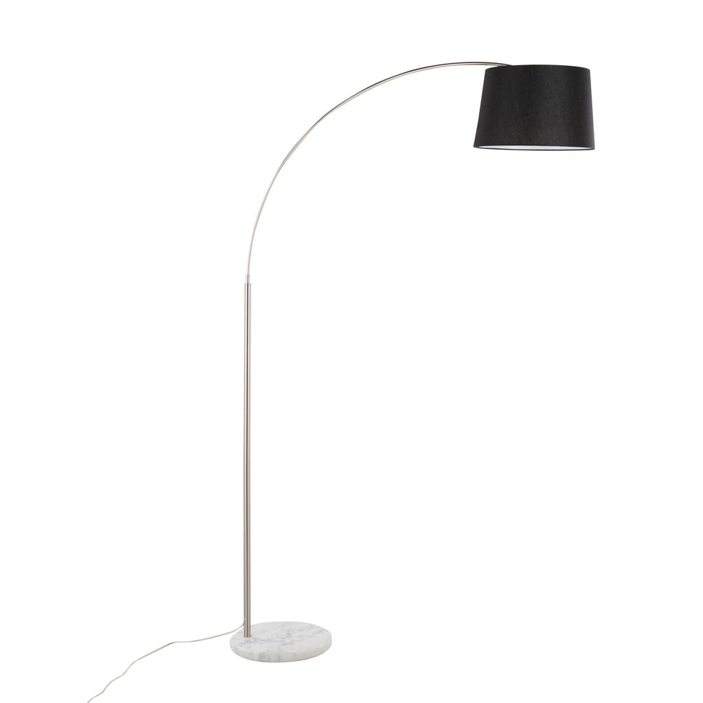 March Arc Floor Lamp | Dramatic Metal Arc Contemporary Floor Lamp