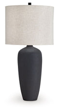 Ryenburg Metal Table Lamp | Crackle Finish Contemporary Table Lamp