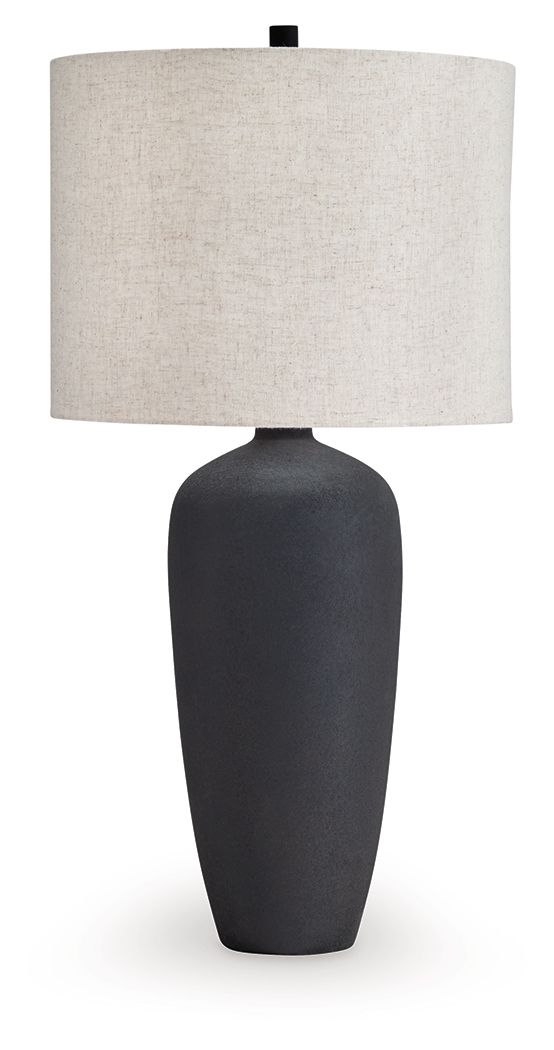 Ryenburg Metal Table Lamp | Crackle Finish Contemporary Table Lamp