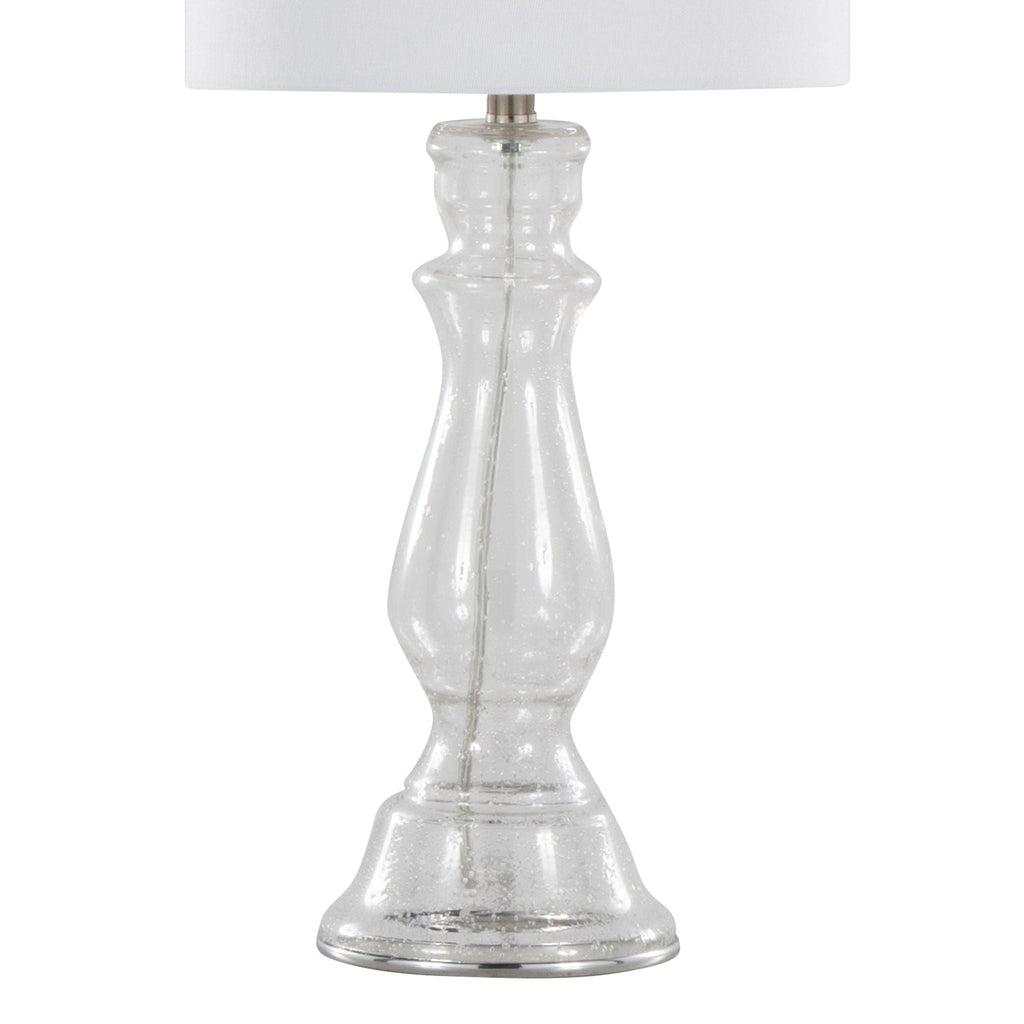 Bishop Balustrade Glass Table Lamp Set | Classic Contemporary Table Lamp Set of 2