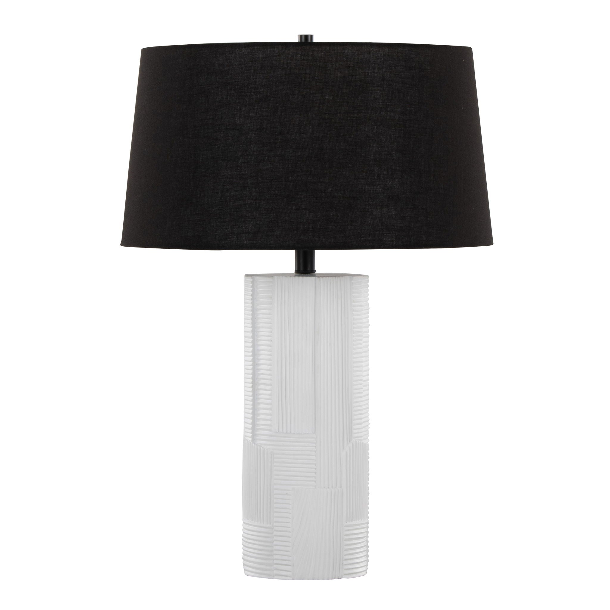 Petra Textured Table Lamp Set | Cream Polyresin Textured Table Lamp Set of 2