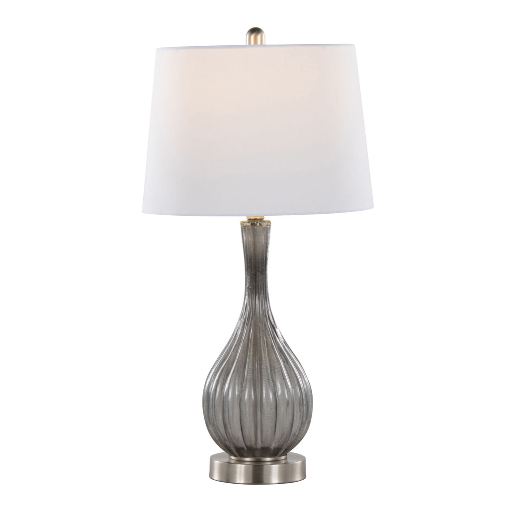 Jenny Crackle Glass Table Lamp Set | Contemporary Glass Table Lamp Set of 2