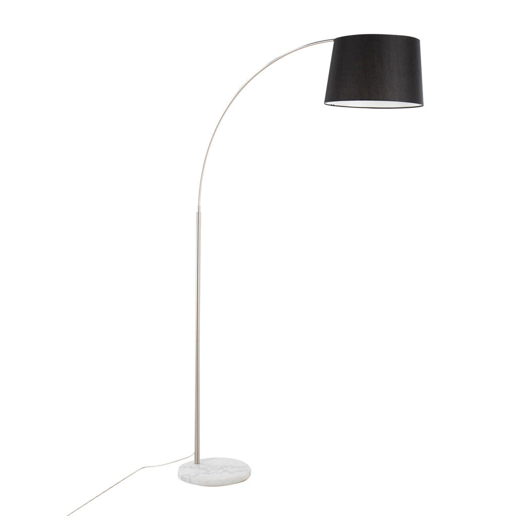 March Arc Floor Lamp | Dramatic Metal Arc Contemporary Floor Lamp