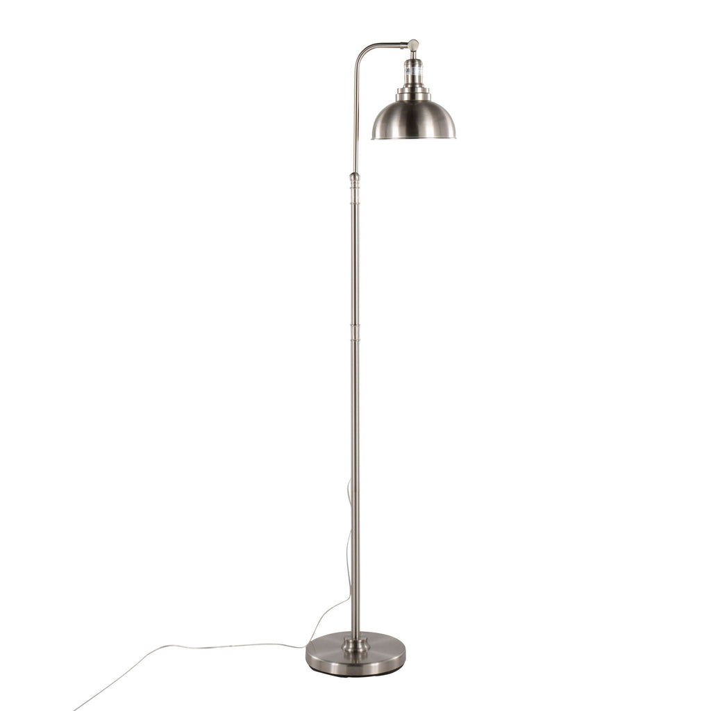 Emery Arc Floor Lamp | Arched Dome Shade Contemporary Floor Lamp