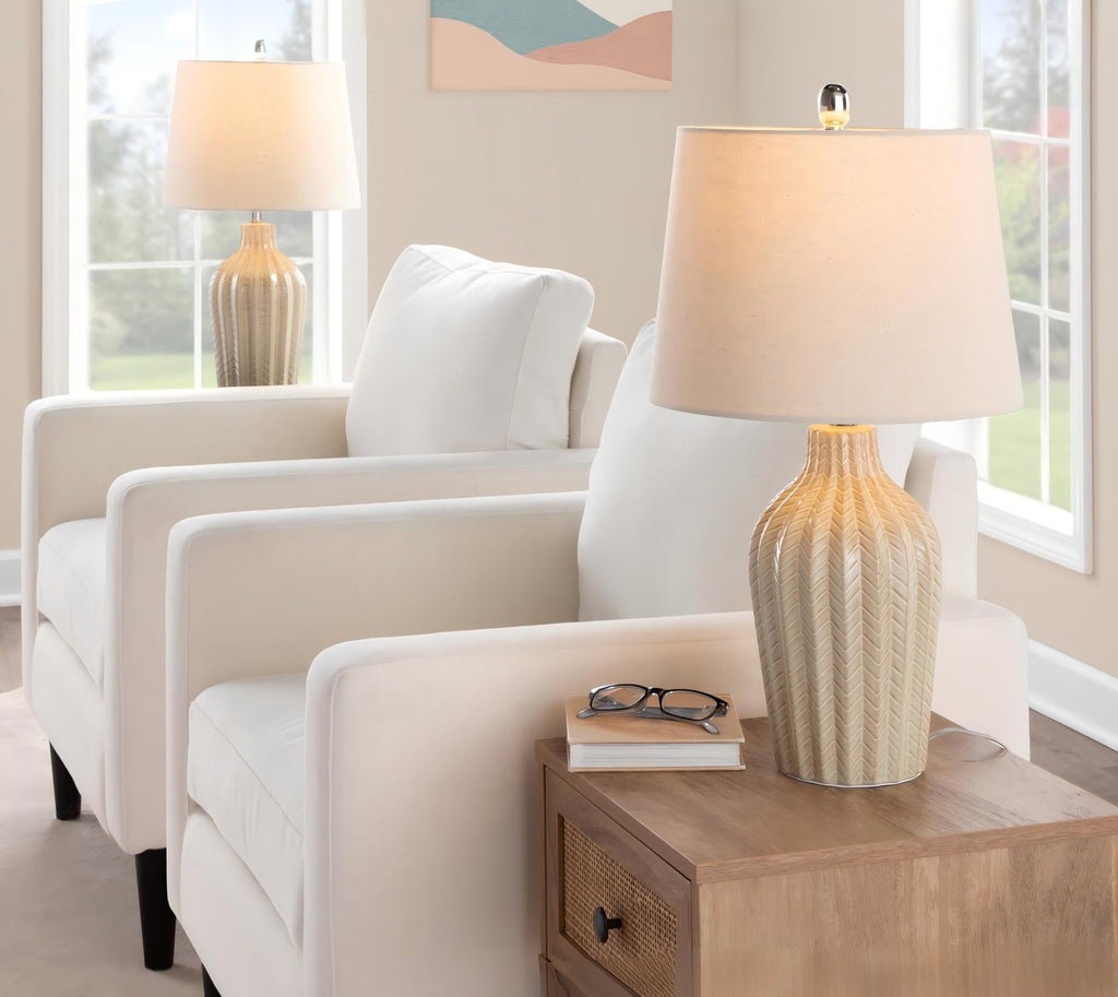 Rockwell 23" Contemporary Ceramic Table Lamp in Cuban