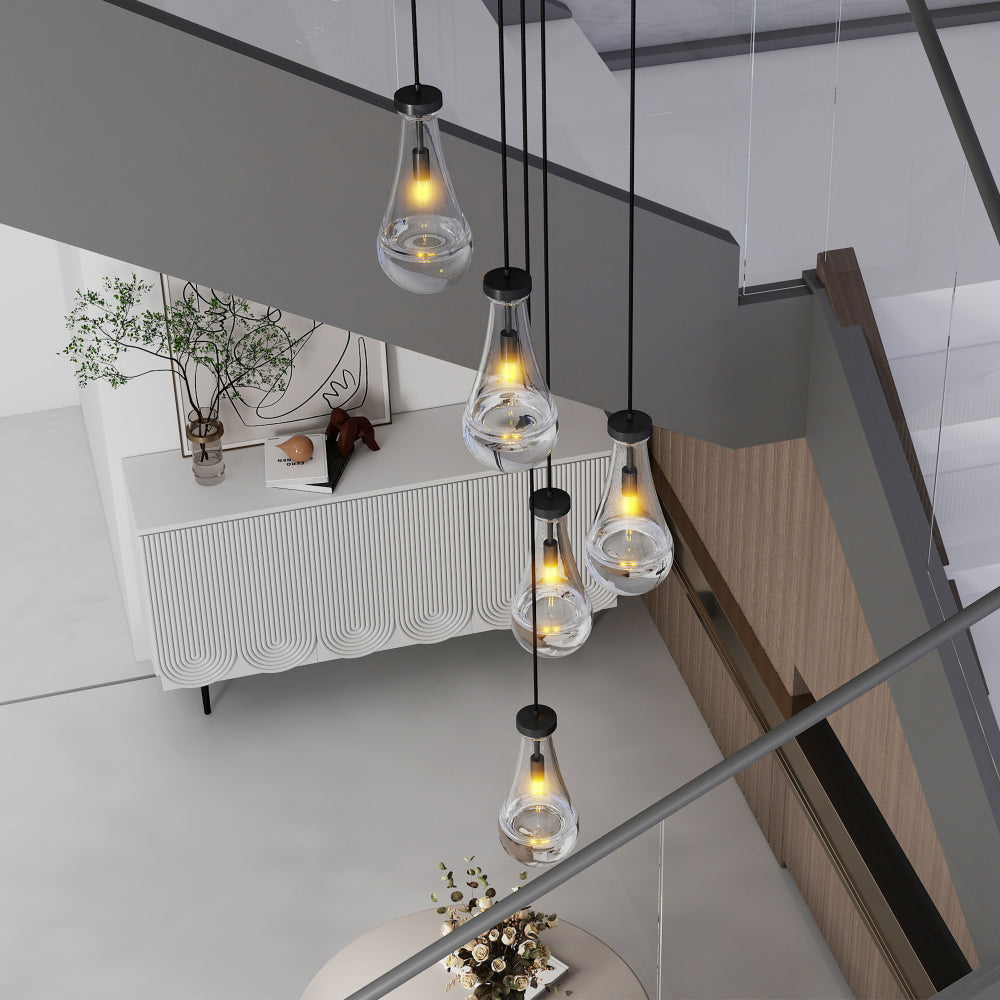 Raindrop Cluster Pendant Chandelier