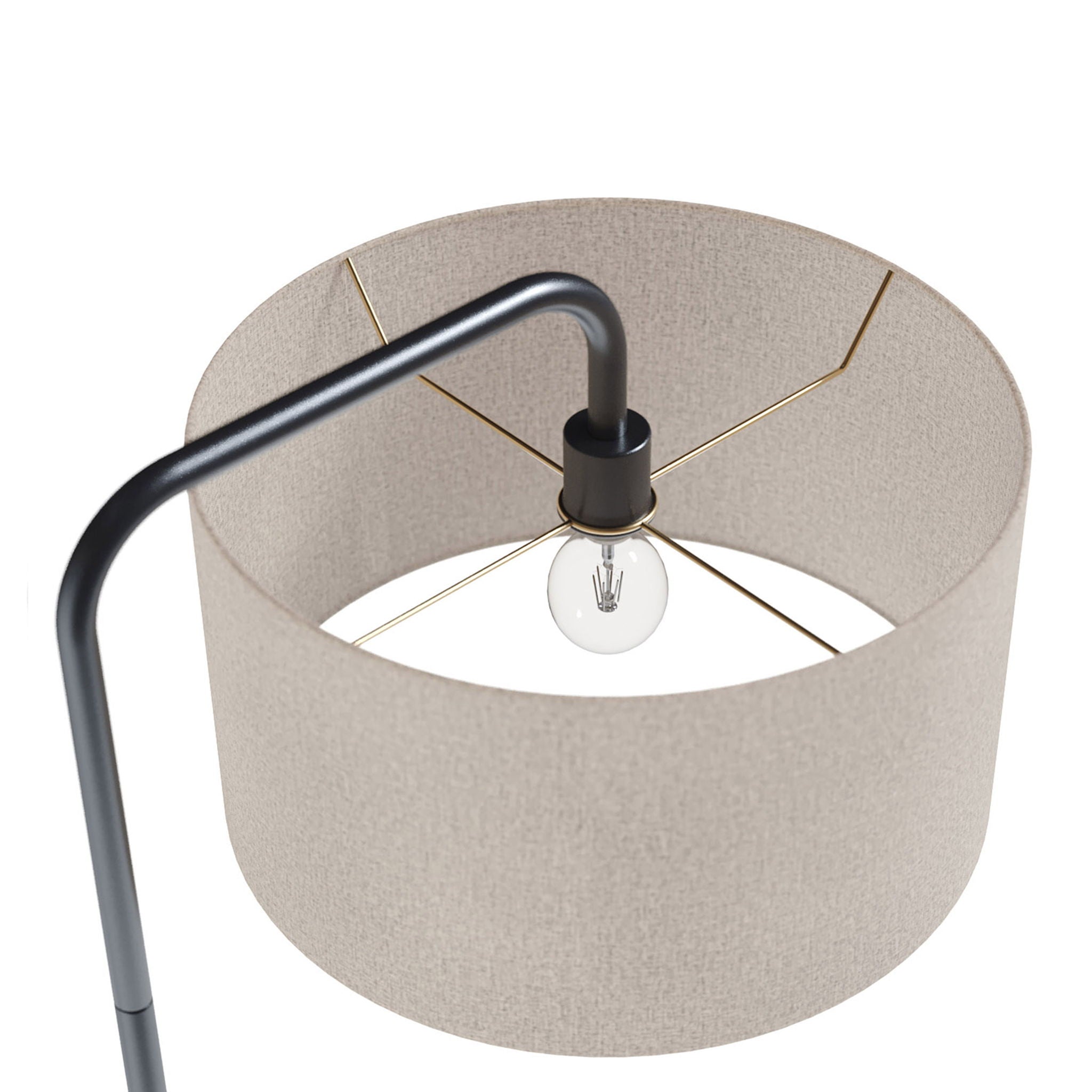 Puck Arc Floor Lamp | Slim Contemporary Arc Floor Lamp