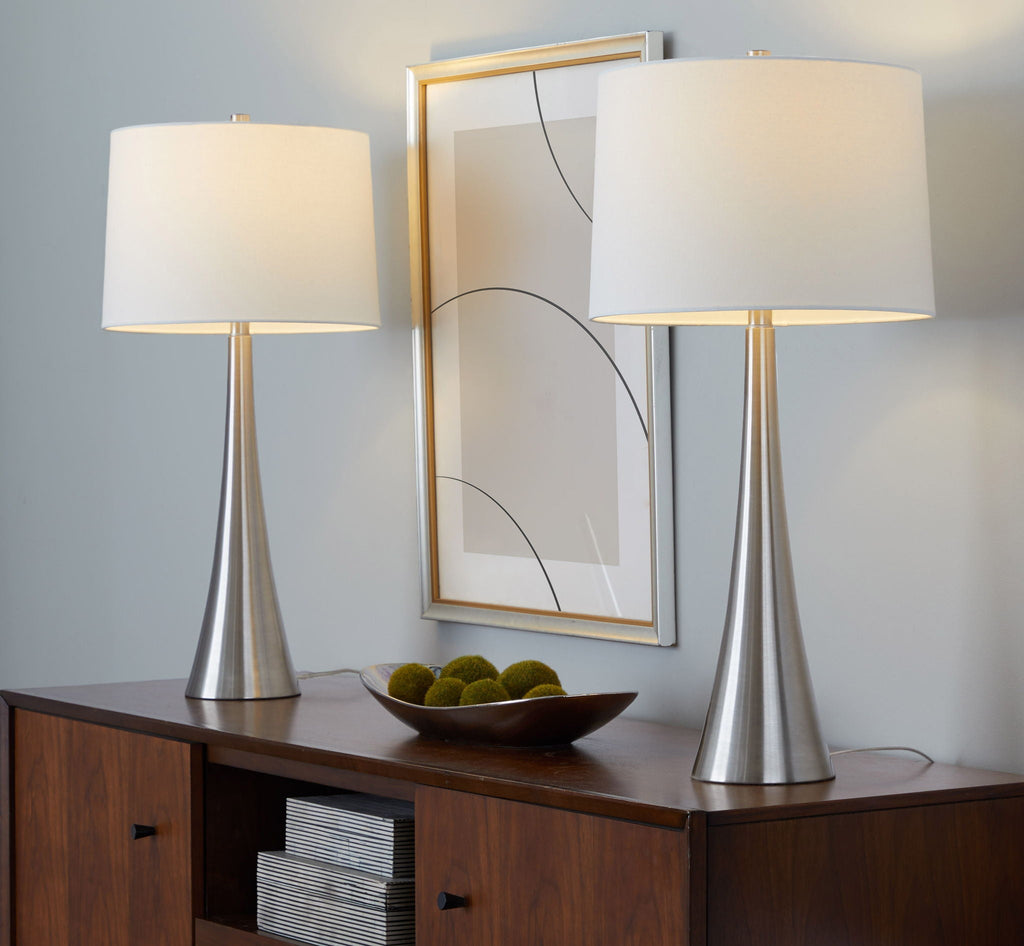 Diana Minimalist Table Lamp Set | Clean Lines Contemporary Table Lamp Set of 2