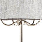 Lily 30" Contemporary Metal Table Lamp in Polished Nickel
