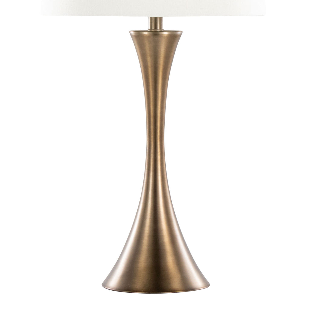 Lenuxe Elegant Table Lamp Set | Hourglass Table Lamp Set of 2