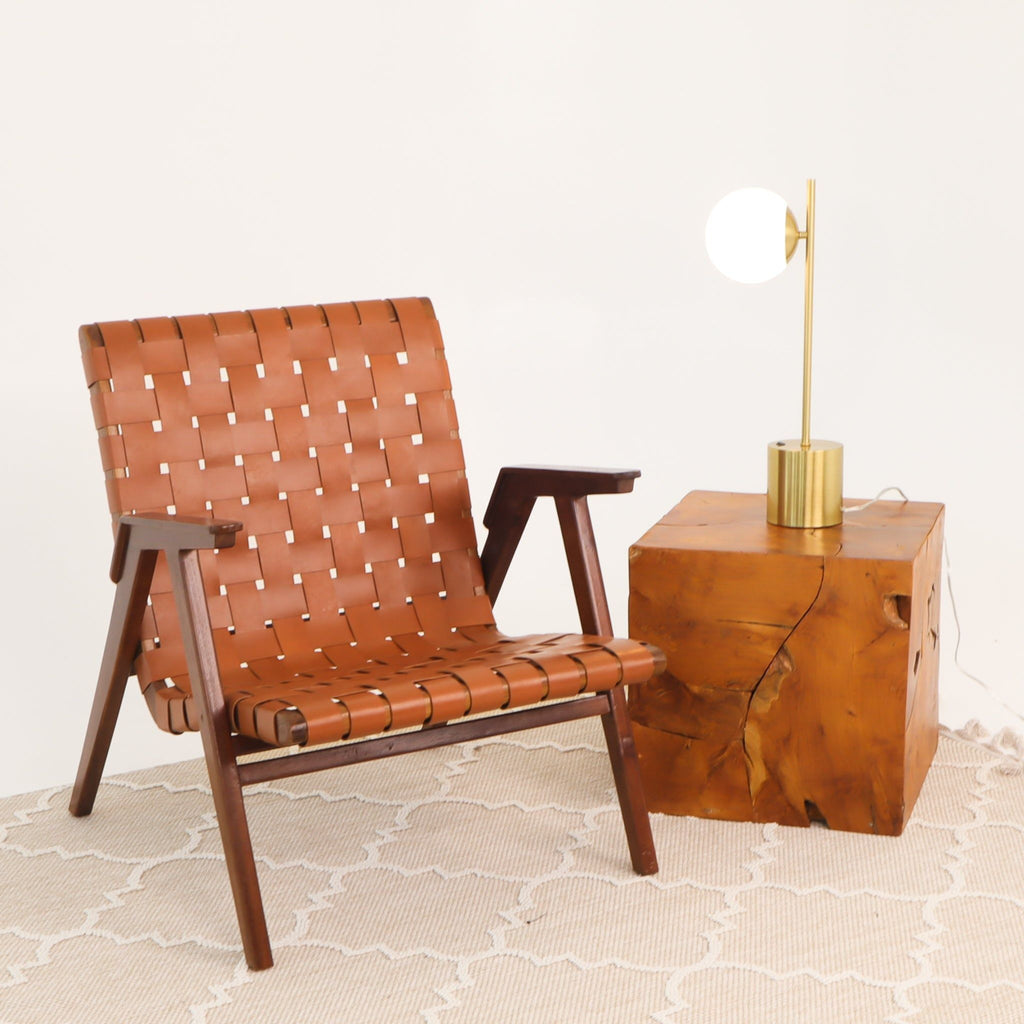 Ethereal Globe Desk Lamp | Compact Gold Base Globe Shade Table Lamp