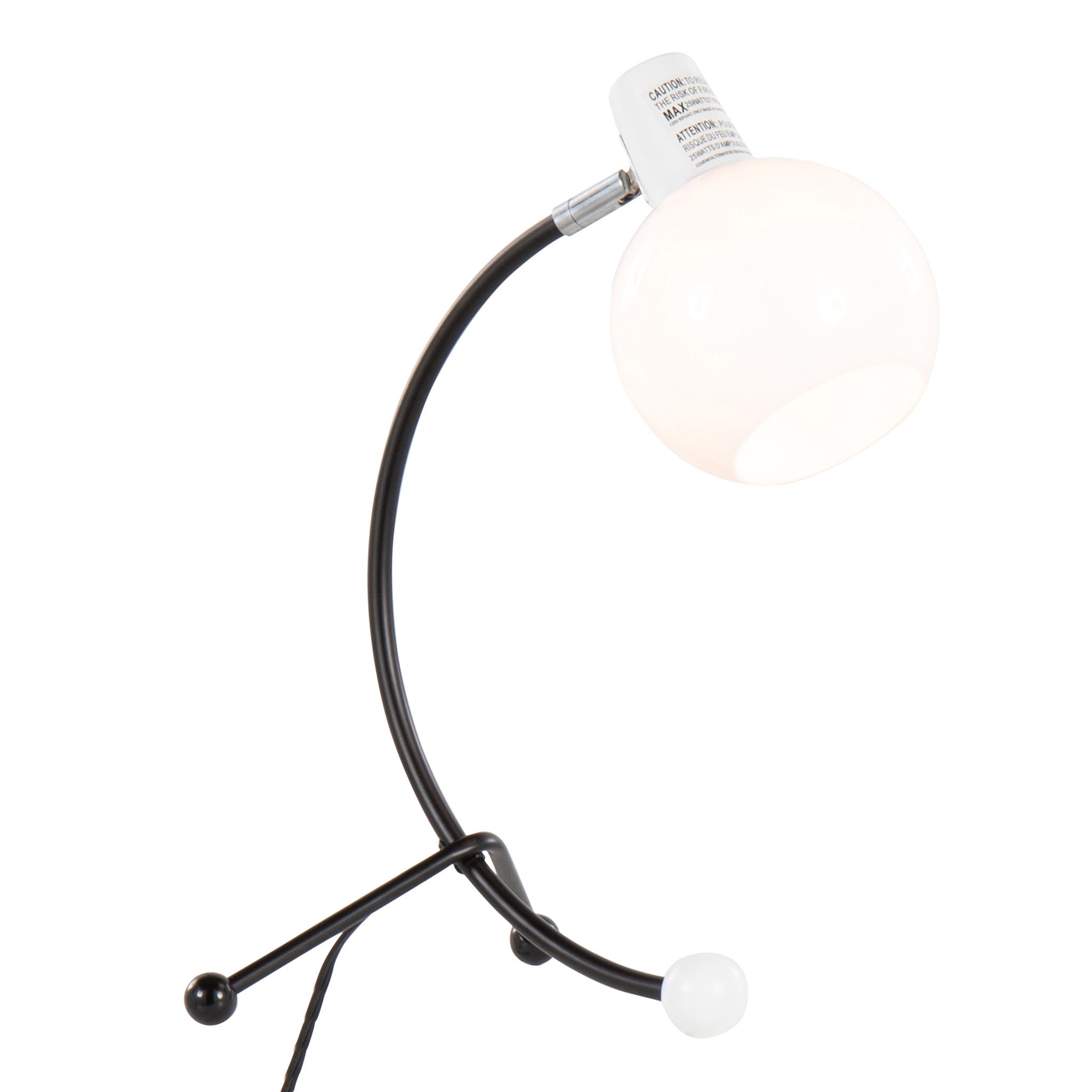 Eileen Task Lamp | Black Angled Frame Contemporary Task Lamp