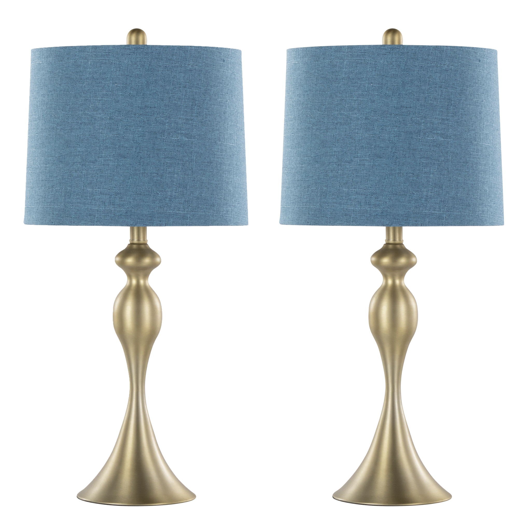 Ashland Hourglass Table Lamp Set | Curvaceous Contemporary Table Lamp Set of 2