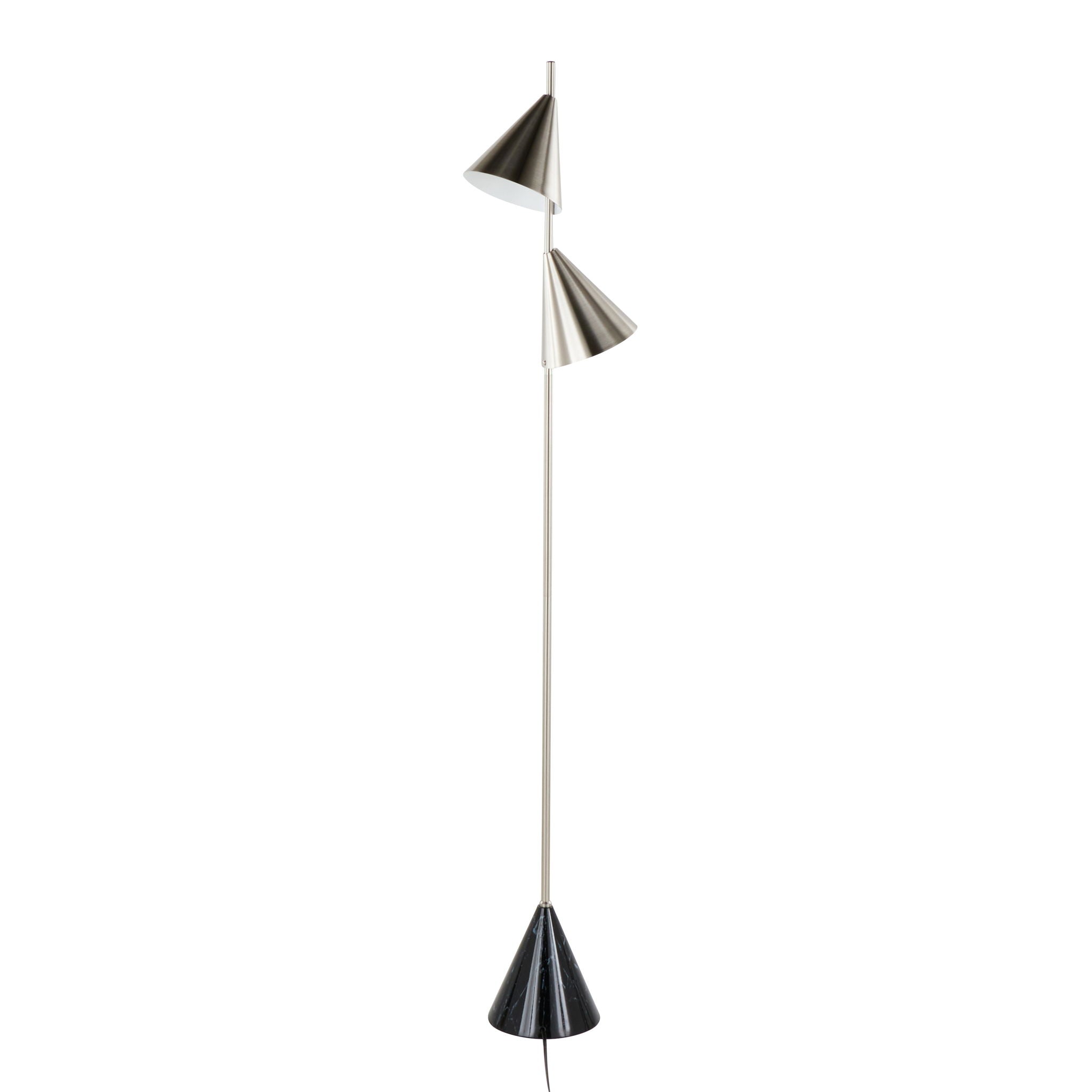 Cone Floor Lamp | Geometric Flared Base Contemporary Floor Lamp
