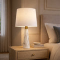 Enclave Hydro Table Lamp | Faux Marble Base Contemporary Table Lamp