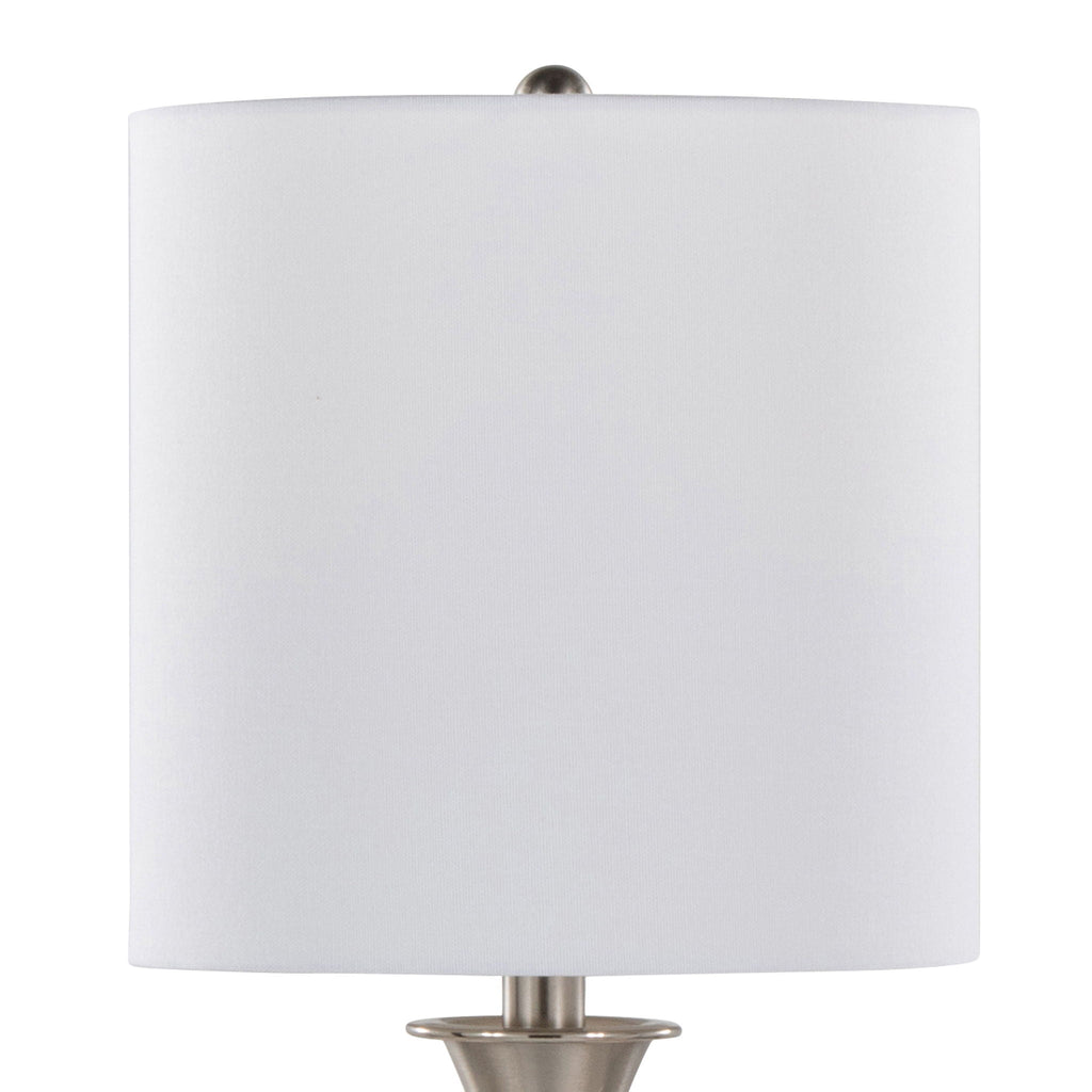 Sawyer USB Table Lamp Set | Contemporary Hourglass Table Lamp Set with USB, Set of 2