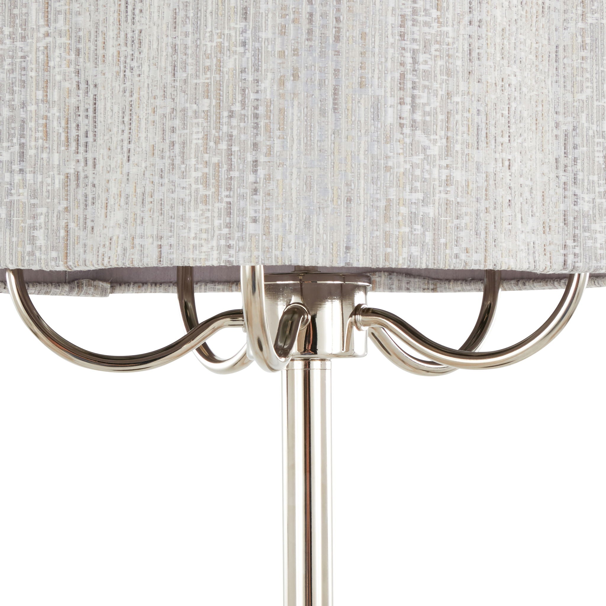 Lily Candelabra Table Lamp | Polished Nickel Candelabra-Style Table Lamp